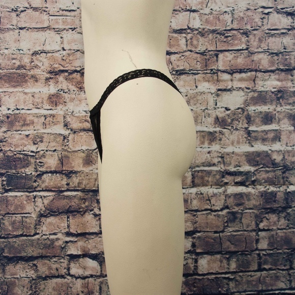 Victoria Secret Floral Lace V-String Panty - Picture 3 of 8